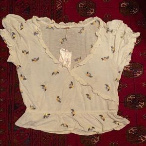 Free People top. NWT. Size medium.